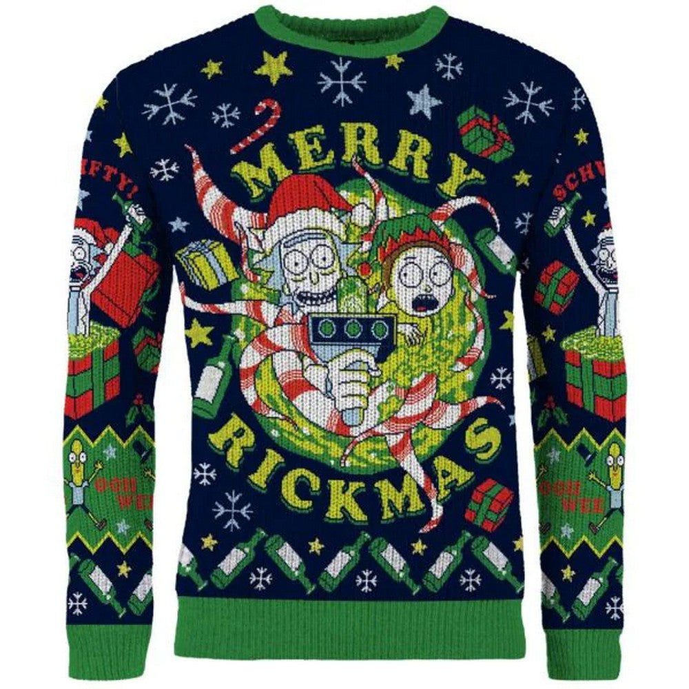 Rick and Morty: Merry Rickmas Christmas Jumper (Size: S)