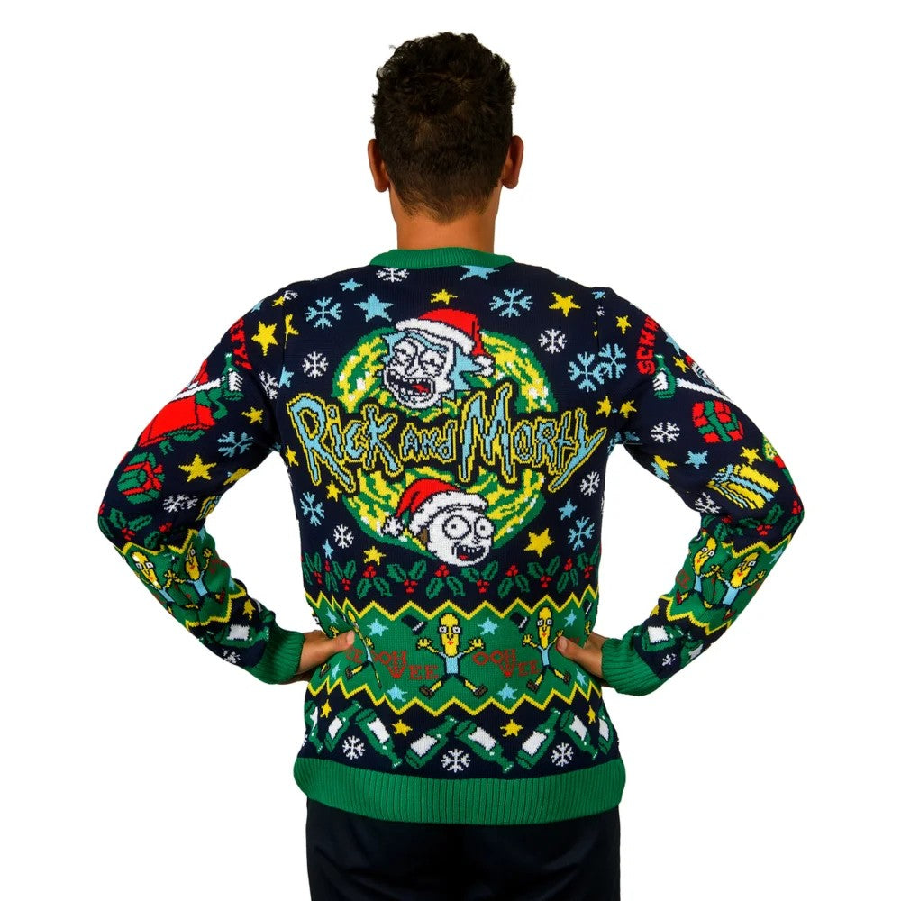 Rick and Morty: Merry Rickmas Christmas Jumper (Size: S)