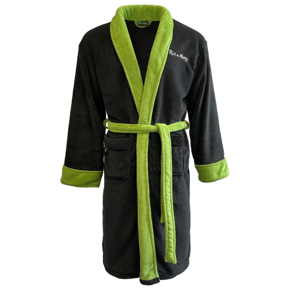 Rick And Morty: Pickle Rick Hoodless Mens Bathrobe