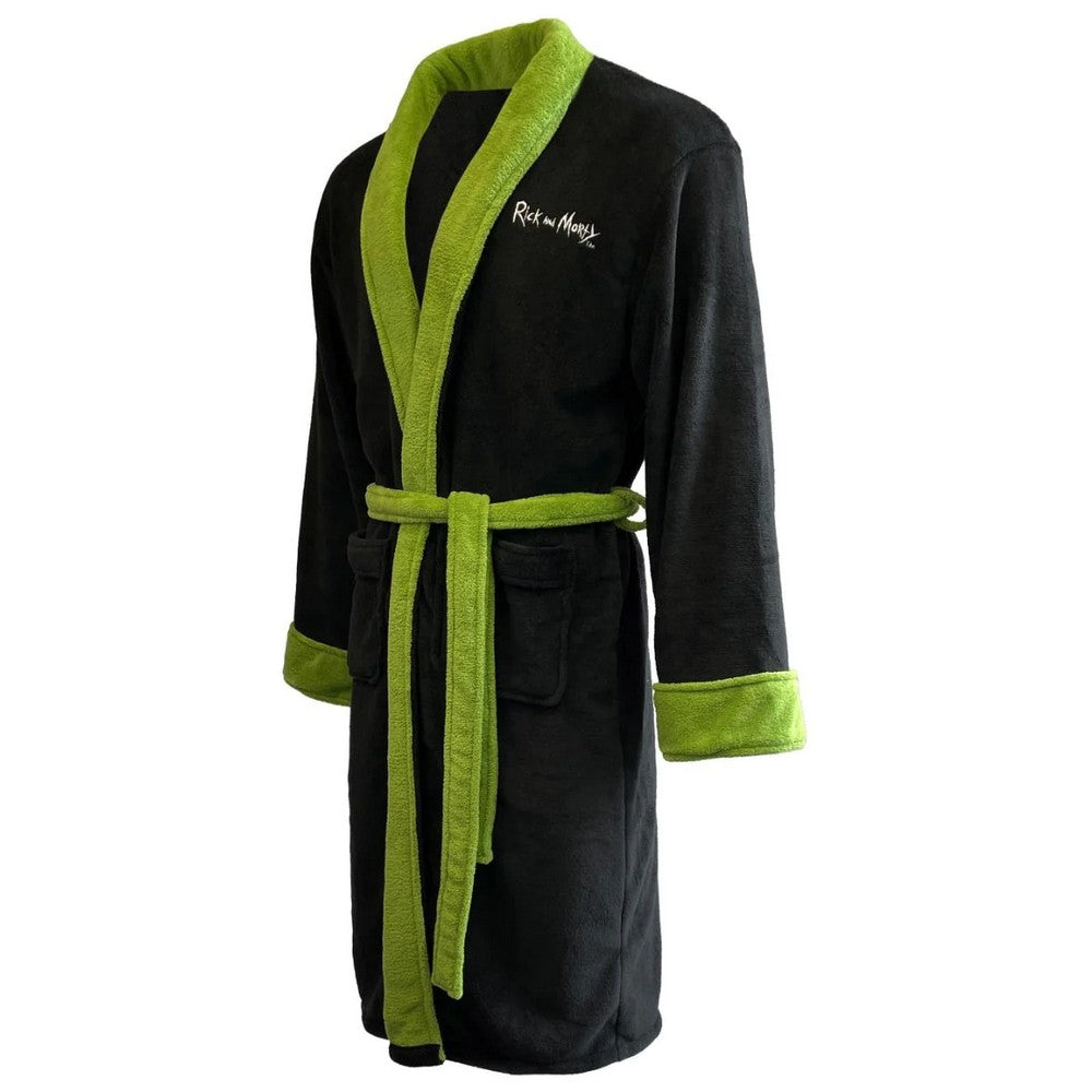 Rick And Morty: Pickle Rick Hoodless Mens Bathrobe