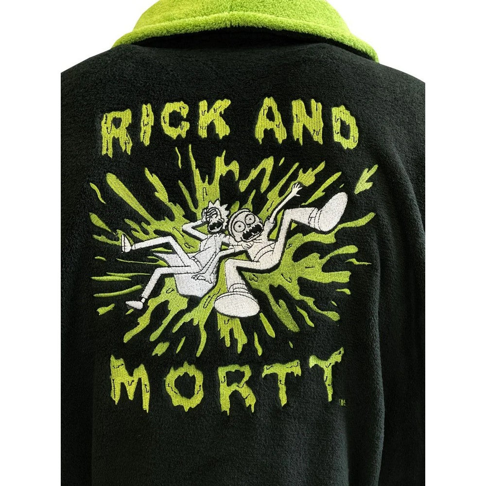 Rick And Morty: Pickle Rick Hoodless Mens Bathrobe