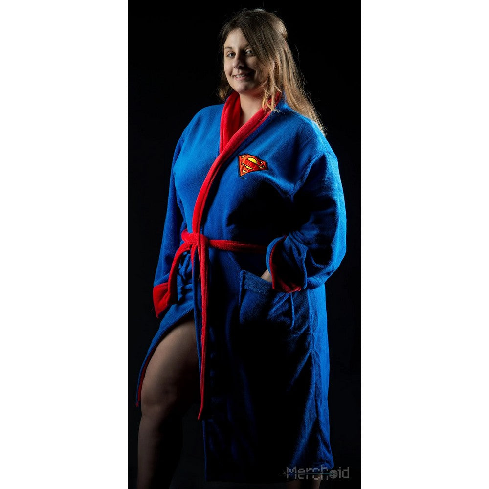 Superman: Adult Fleece Hoodless Robe