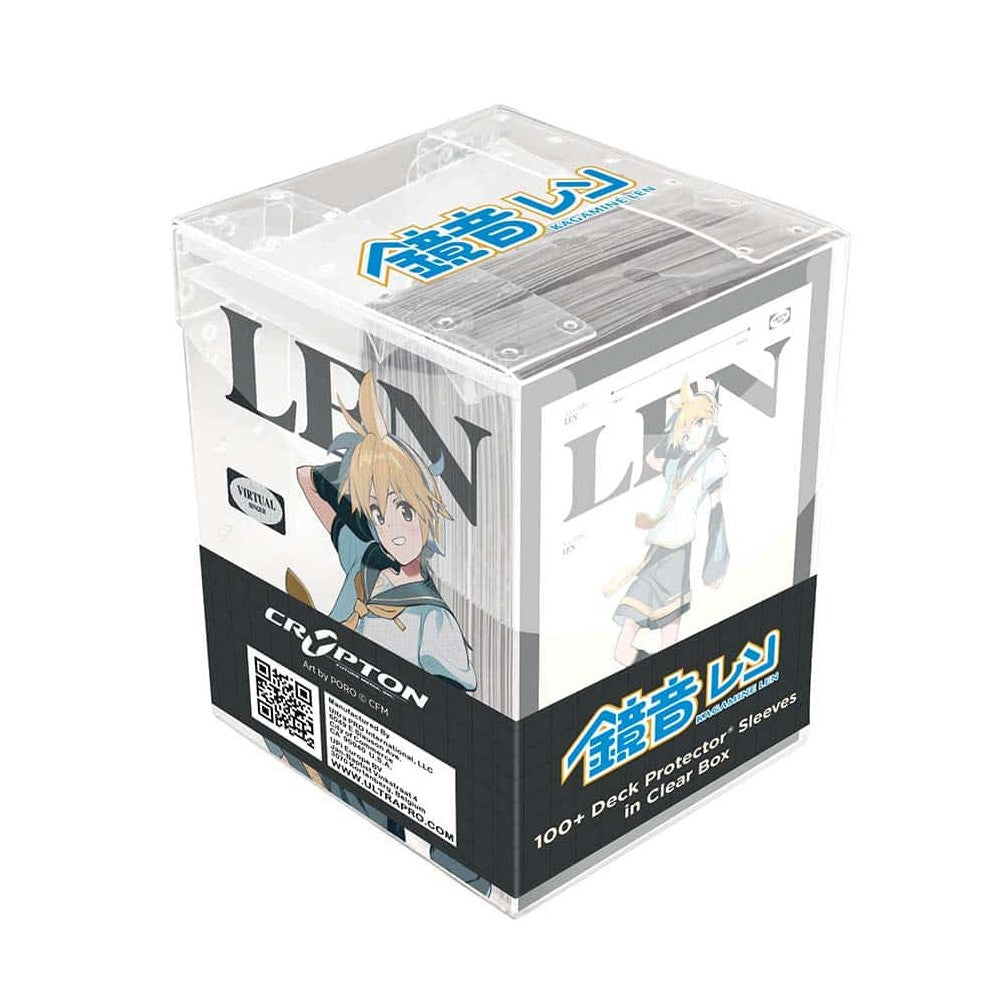 Ultra Pro: UP16832 Hatsune Miku - Retro Soundscapes: Len 100ct DECK PROTECTOR Sleeves Clear Box
