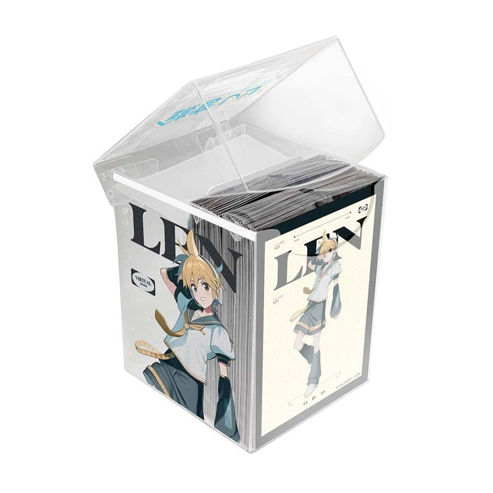 Ultra Pro: UP16832 Hatsune Miku - Retro Soundscapes: Len 100ct DECK PROTECTOR Sleeves Clear Box