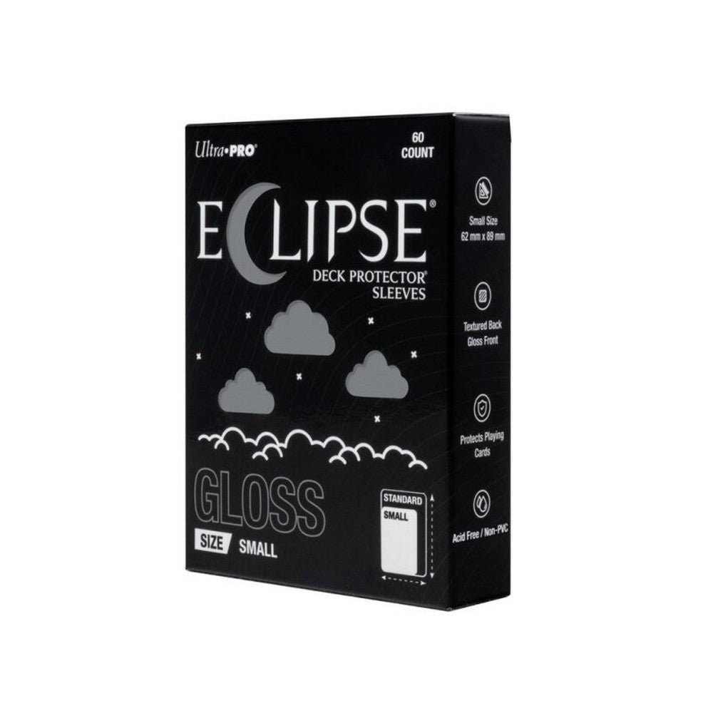 Ultra Pro: UP16719 ECLIPSE Gloss Small DECK PROTECTOR Sleeves: Smoke Grey - 60ct