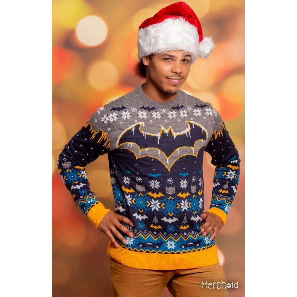 Batman Frosty Christmas Jumper (Size L)
