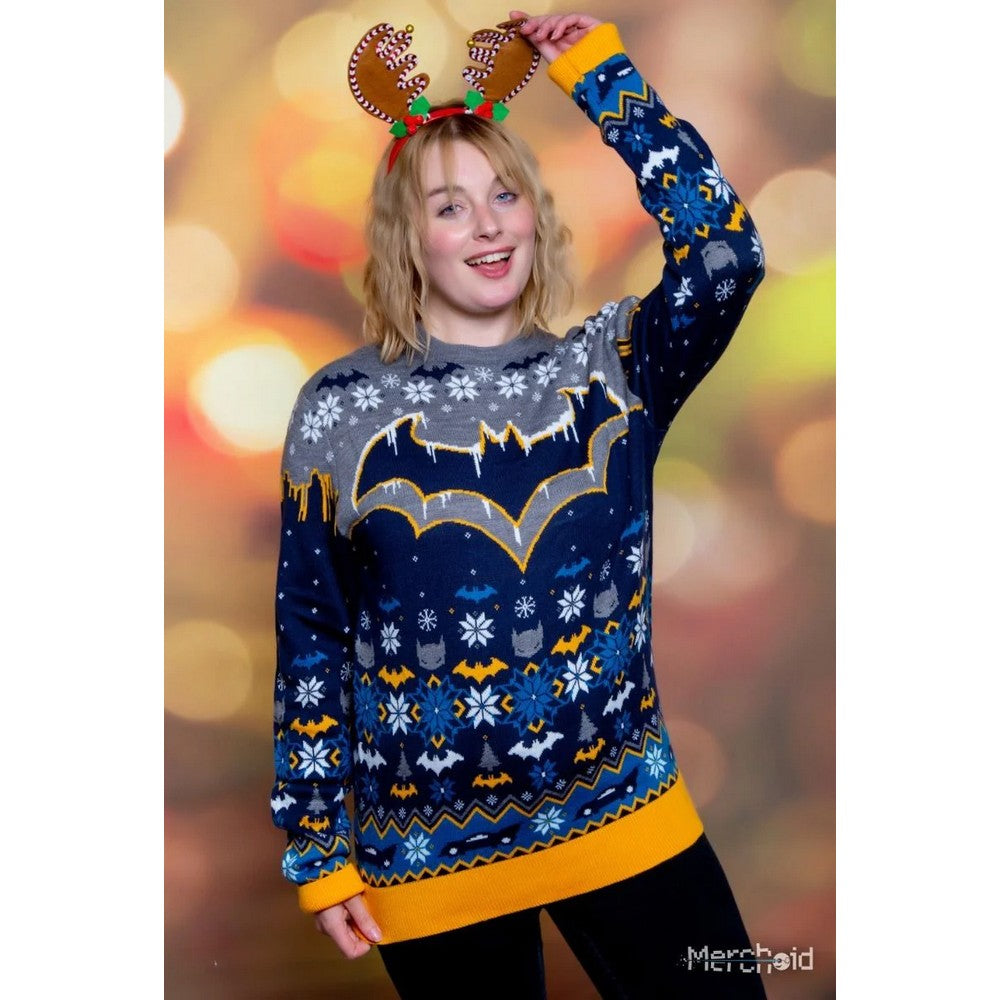 Batman Frosty Christmas Jumper (Size L)