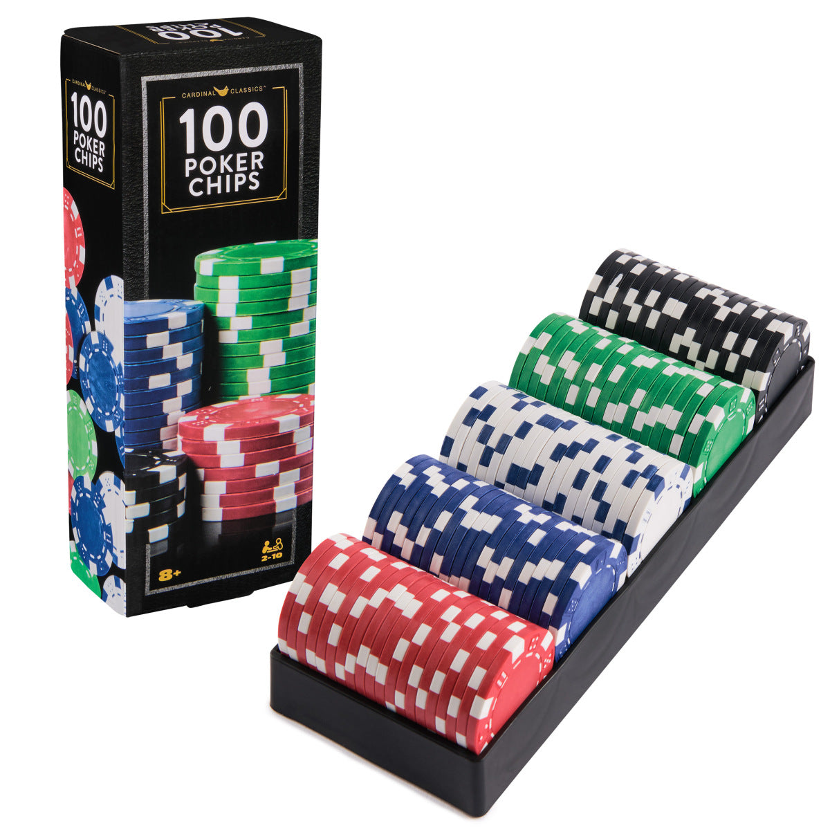 Classic 100-piece 11.5gm Poker Chips - New Version