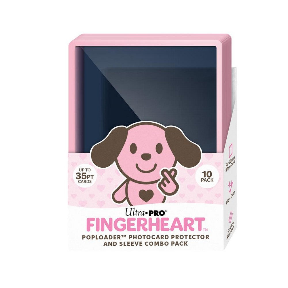 Ultra Pro: UP16799 FINGERHEART Blush POPLOADER Photocard Protector & Sleeve Combo Pack (10 Pack)