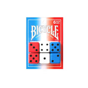Bicycle Red White Blue 6 Count Dice