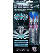 Steel Darts Set 22grams - 3 steeltip darts - Deluxe Dart Set C72
