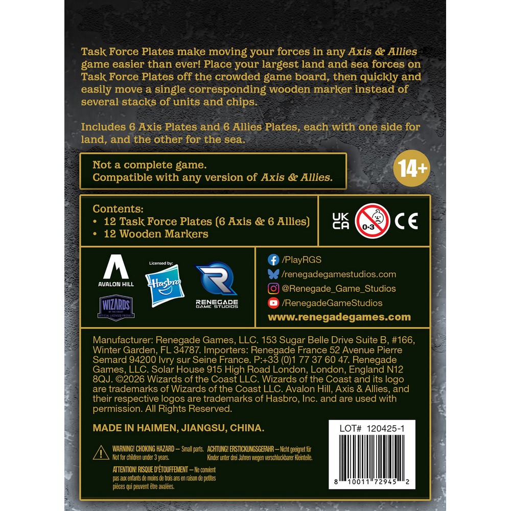 Axis & Allies - Task Force Plates