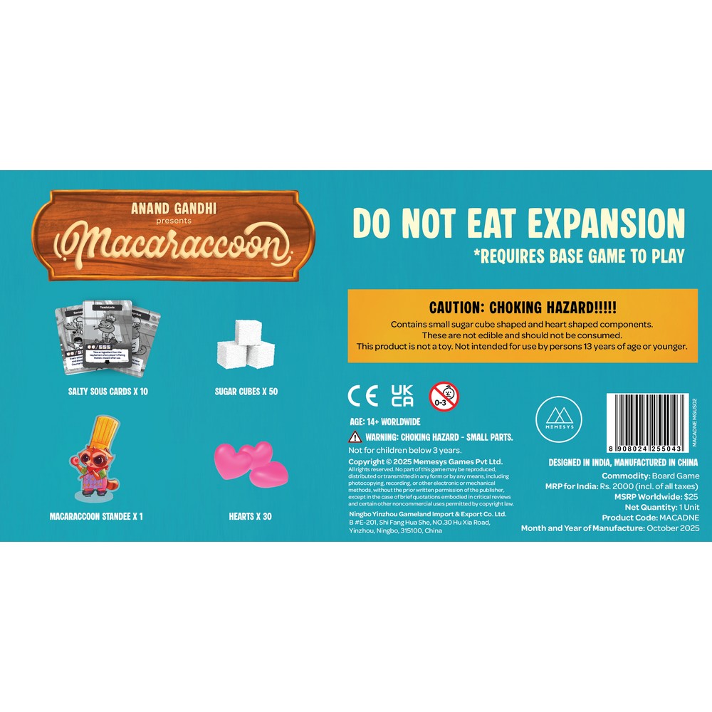 Macaraccoon: Do Not Eat Expansion