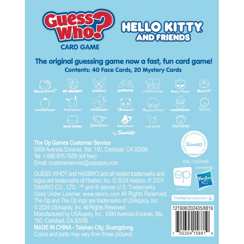 Guess Who Hello Kitty