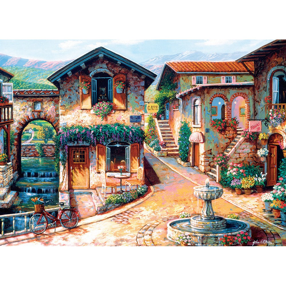 Puzzle - Cobble Hill - Fountain on the Square 1000pc
