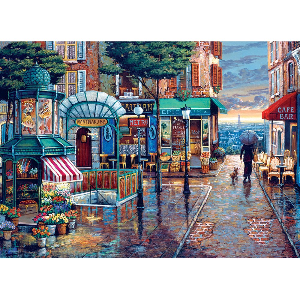 Puzzle - Cobble Hill - Rainy Day Stroll 1000pc