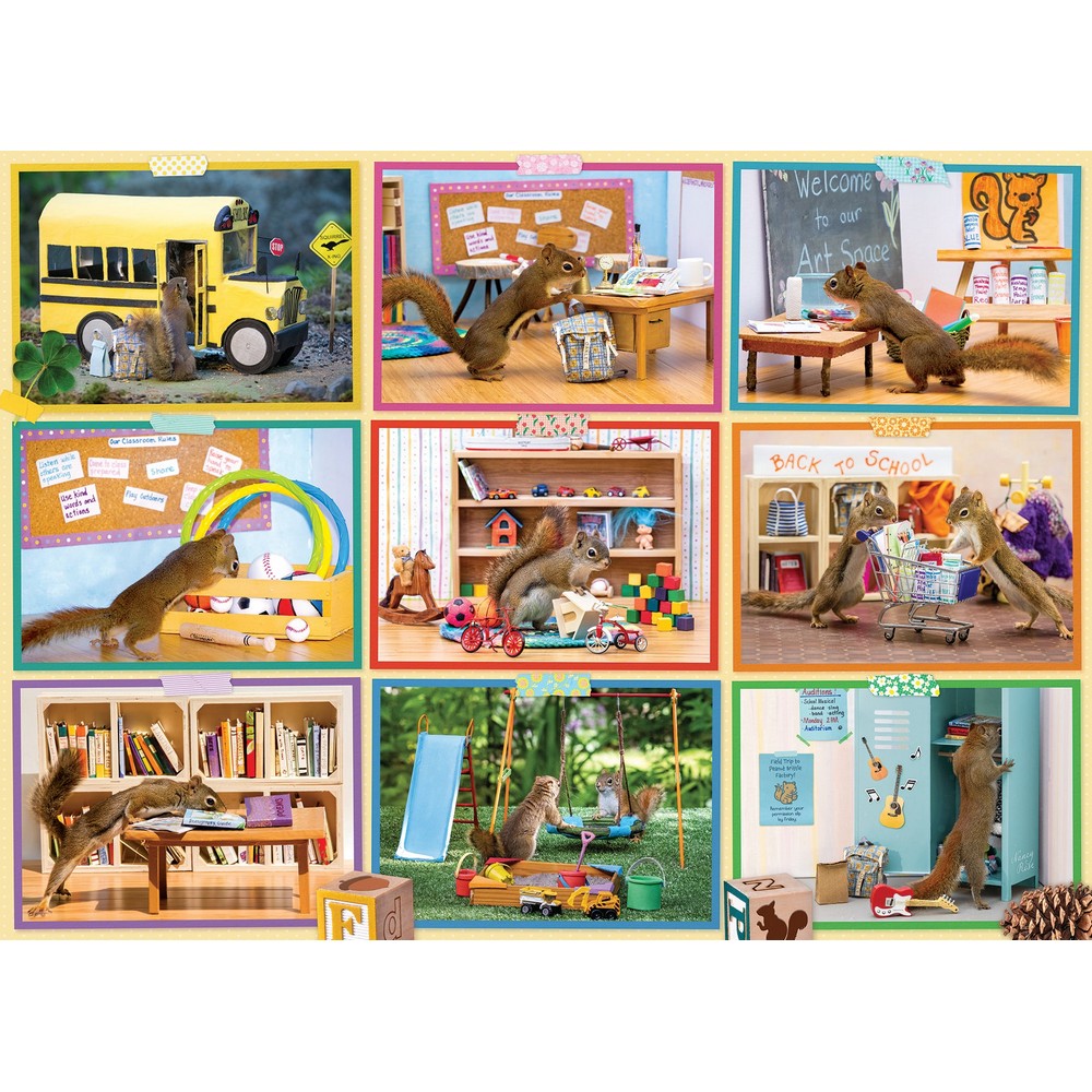 Puzzle - Cobble Hill - Squirrels at School 1000pc
