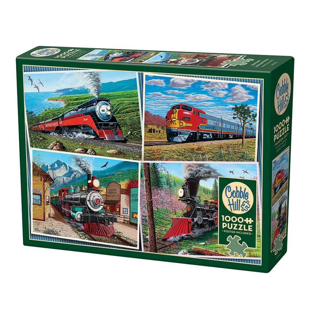 Puzzle - Cobble Hill - Historic Locomotives 1000pc