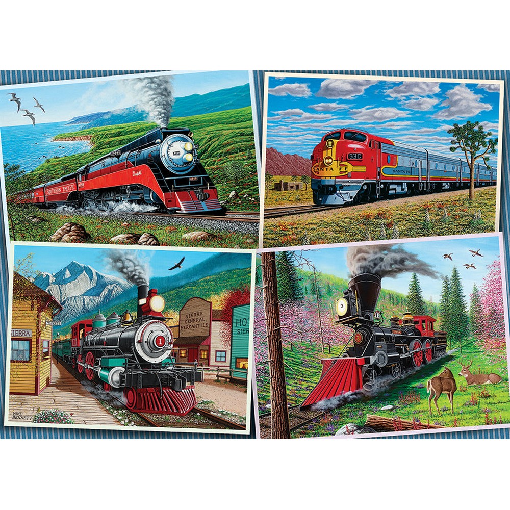 Puzzle - Cobble Hill - Historic Locomotives 1000pc