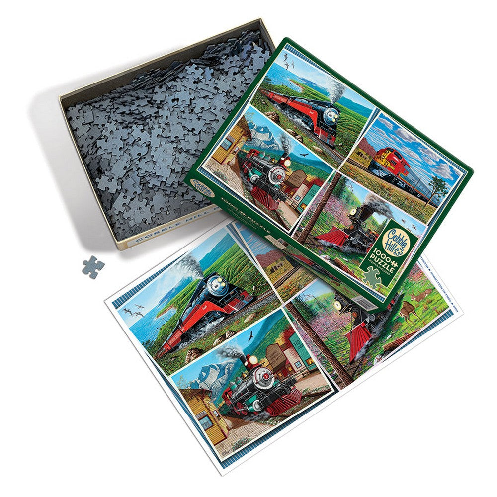 Puzzle - Cobble Hill - Historic Locomotives 1000pc