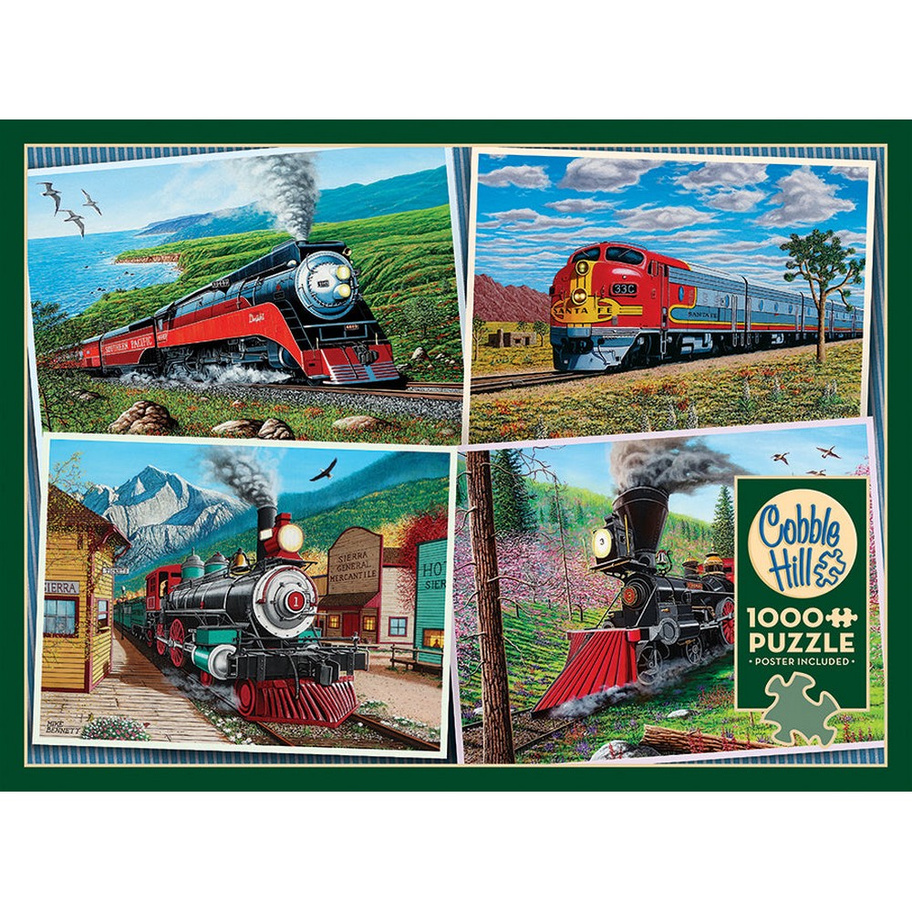 Puzzle - Cobble Hill - Historic Locomotives 1000pc