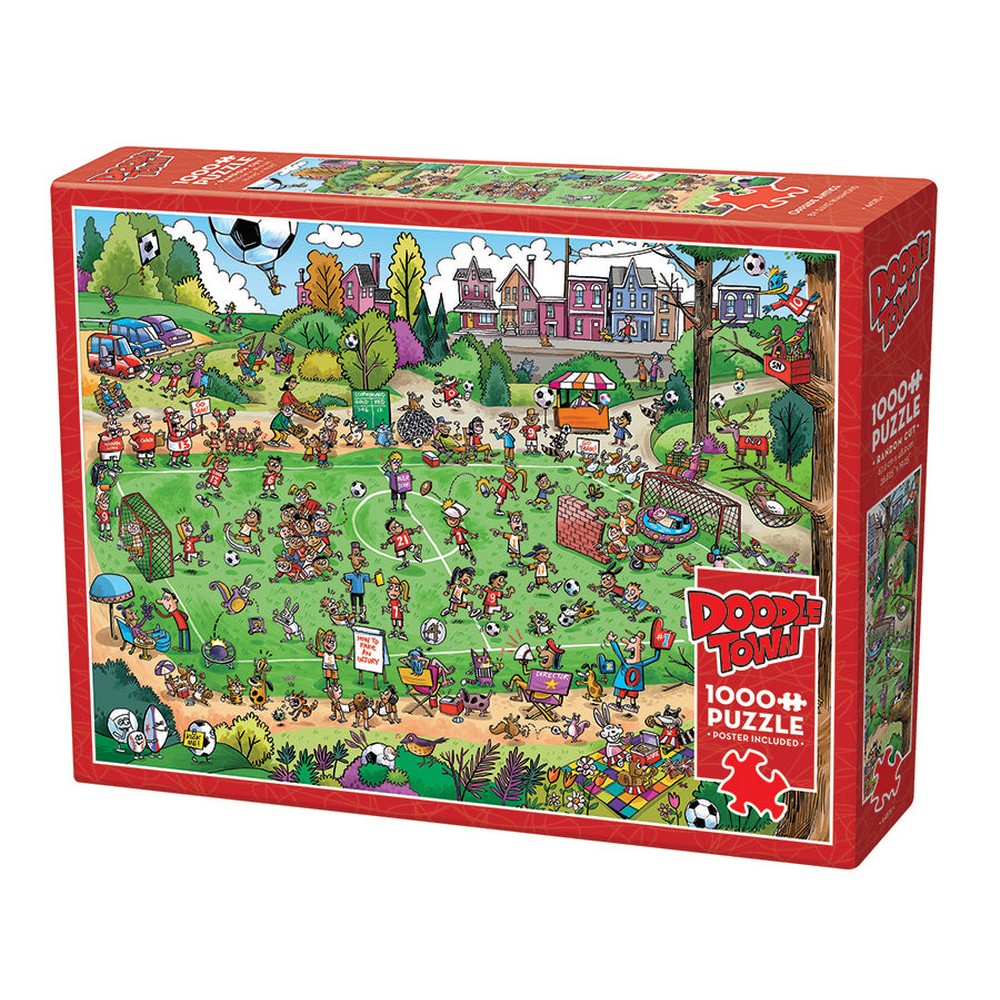 Puzzle - Cobble Hill - DoodleTown: Offside Antics 1000pc