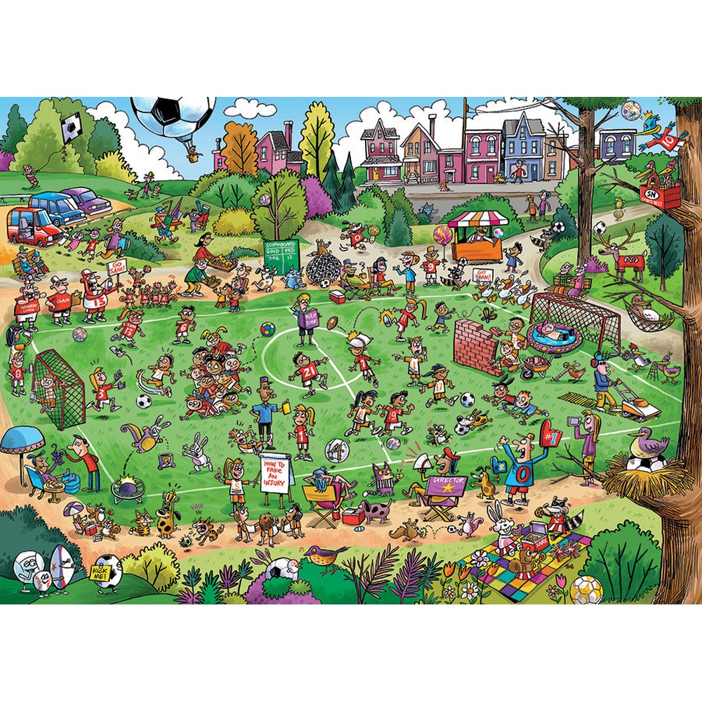 Puzzle - Cobble Hill - DoodleTown: Offside Antics 1000pc