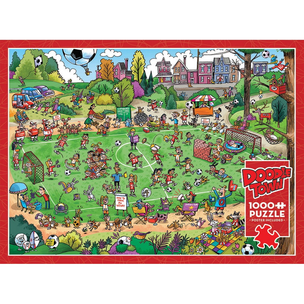 Puzzle - Cobble Hill - DoodleTown: Offside Antics 1000pc