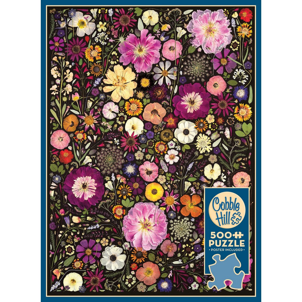 Puzzle - Cobble Hill - Flower Press: Little Hollow & Red Daisy 500pc