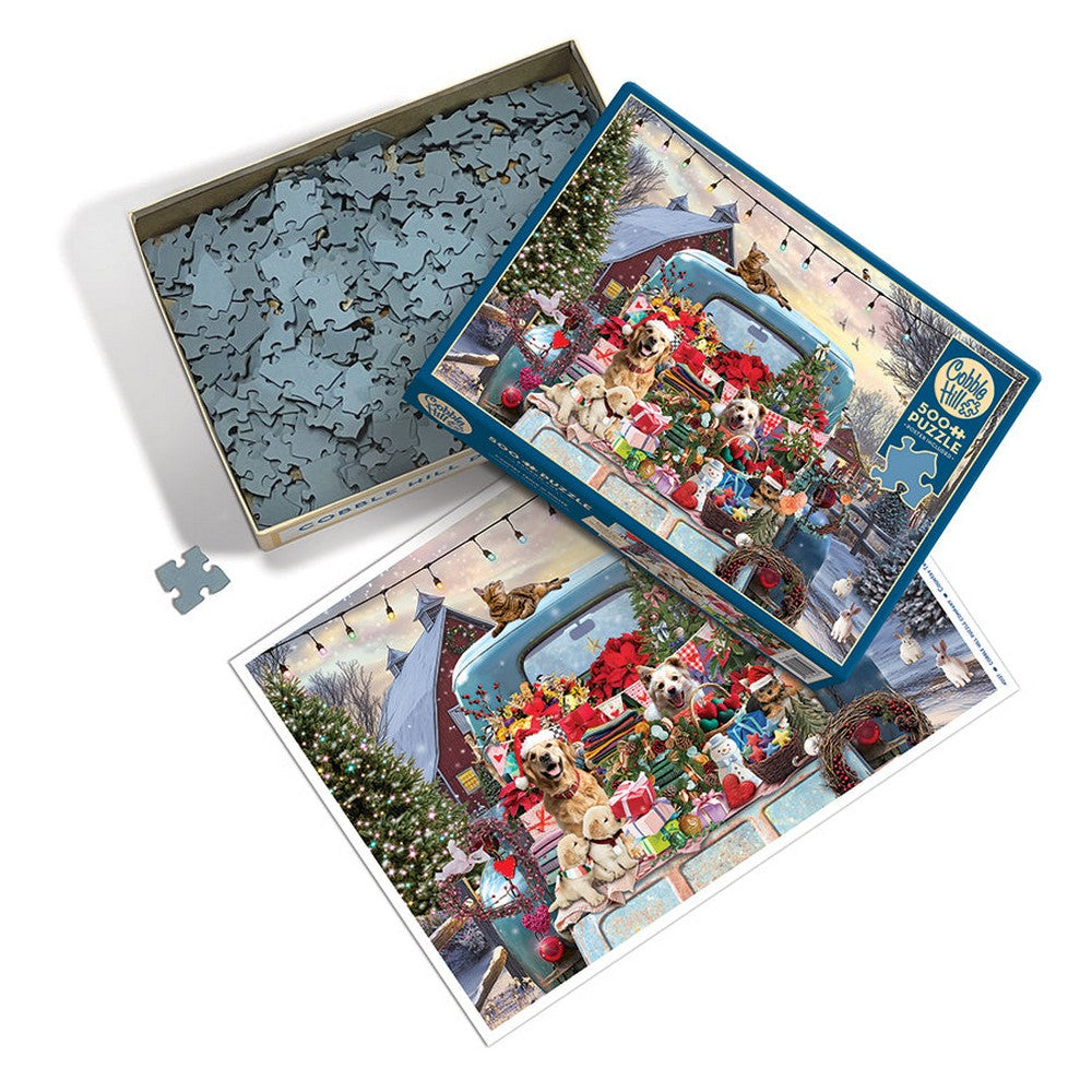 Puzzle - Cobble Hill - Country Truck in Winter 500pc