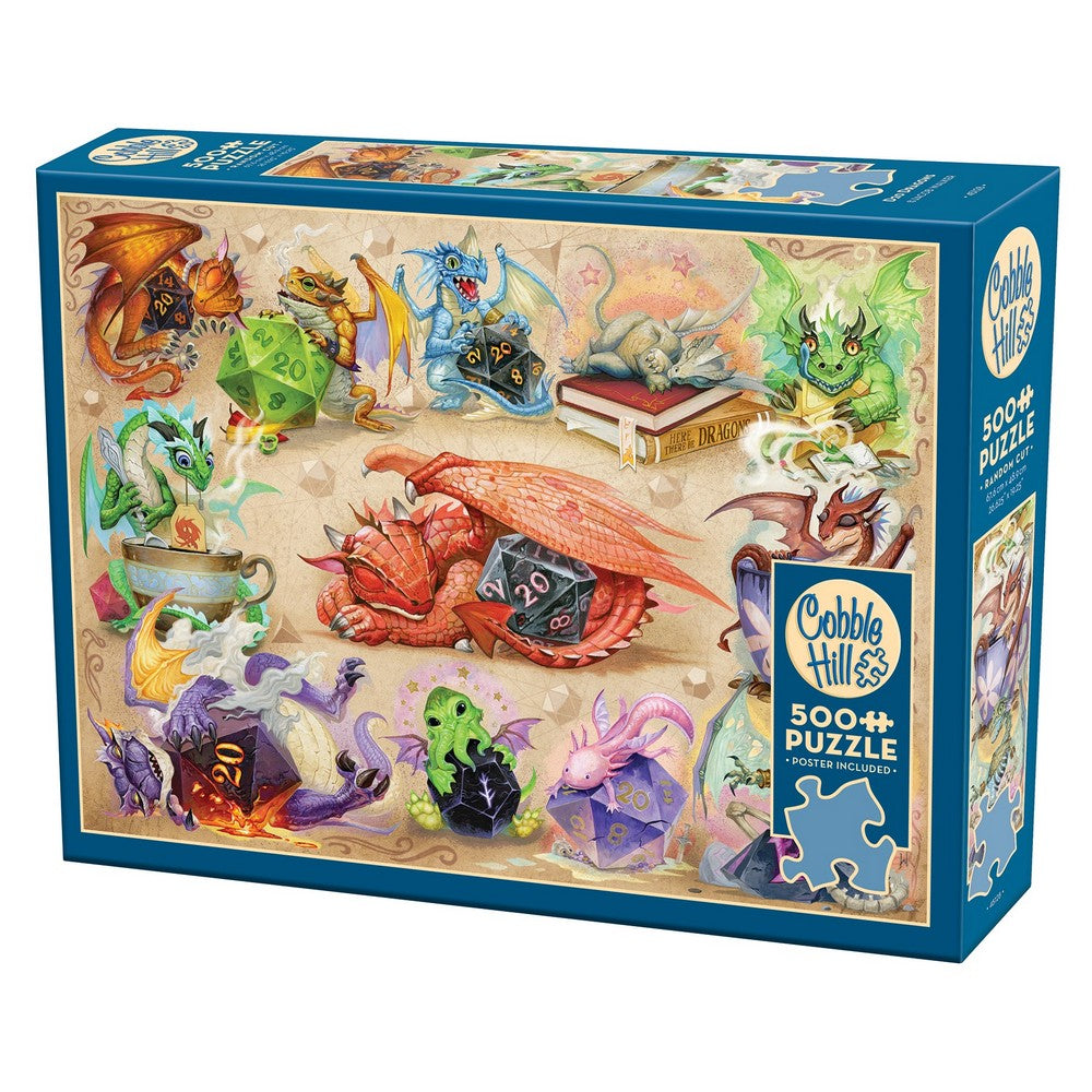 Puzzle - Cobble Hill - D20 Dragons 500pc