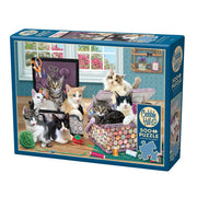 Puzzle - Cobble Hill - Crafty Kittens 500pc