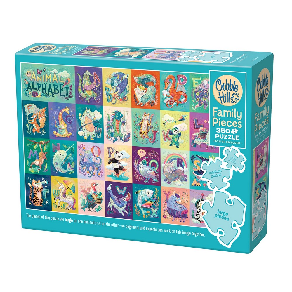 Puzzle - Cobble Hill - Animal Alphabet (Family) 350pc