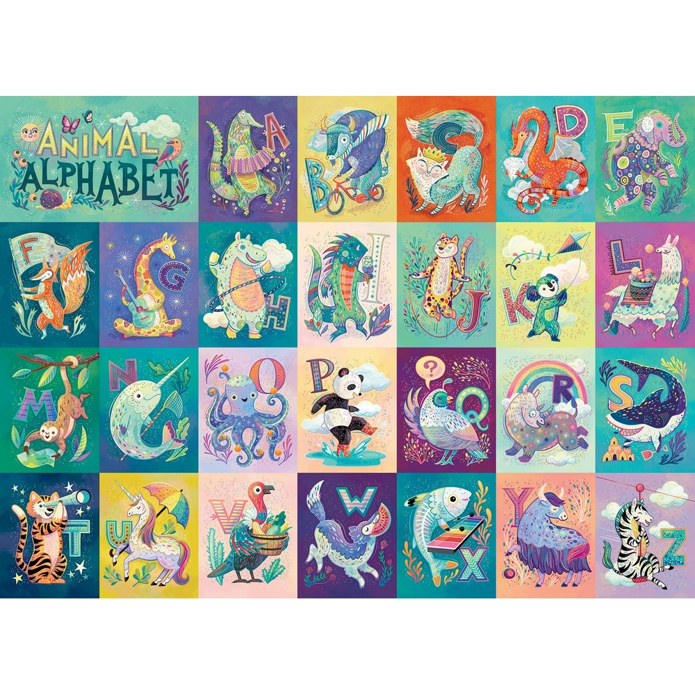 Puzzle - Cobble Hill - Animal Alphabet (Family) 350pc