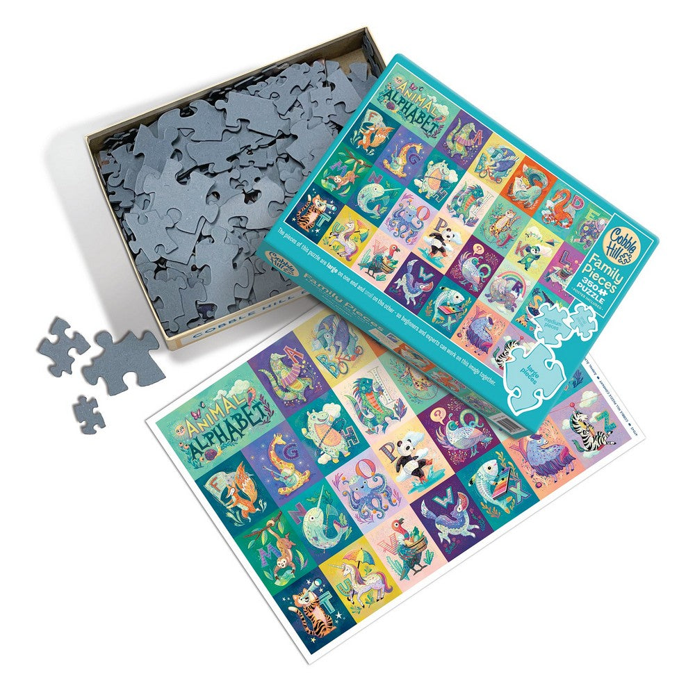 Puzzle - Cobble Hill - Animal Alphabet (Family) 350pc