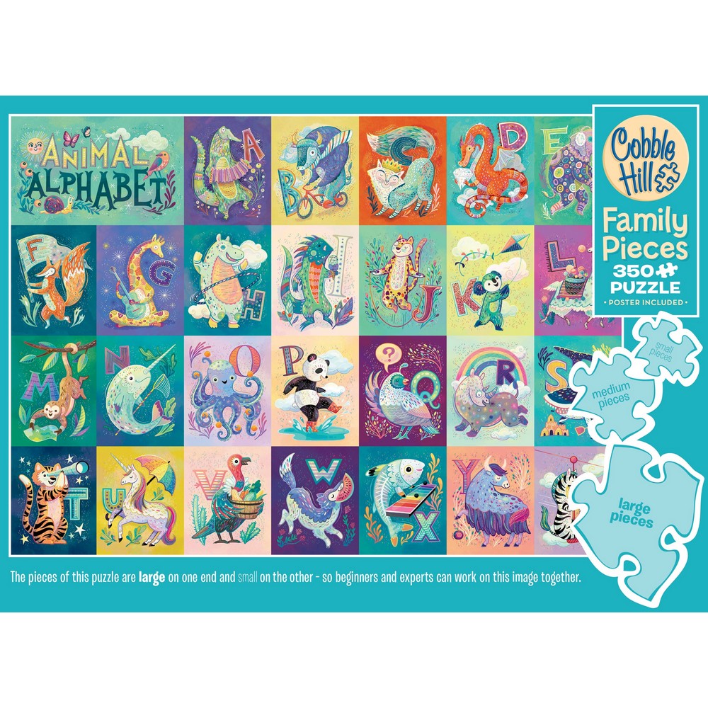 Puzzle - Cobble Hill - Animal Alphabet (Family) 350pc