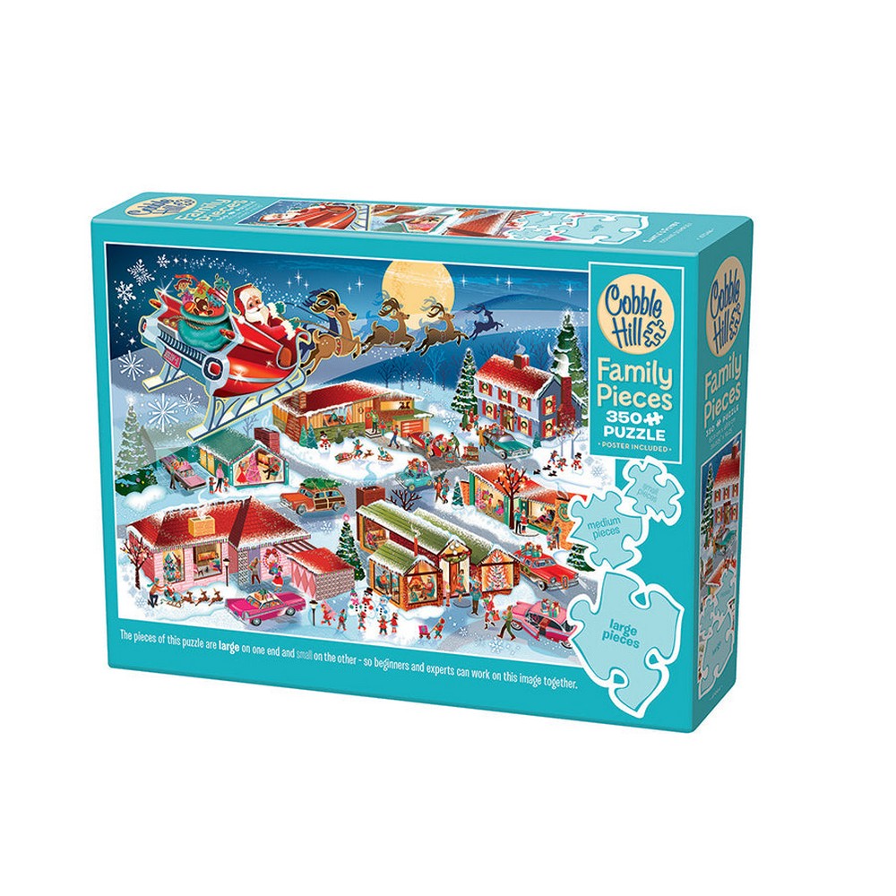 Puzzle - Cobble Hill - Santa's Flyby (Family) 350pc