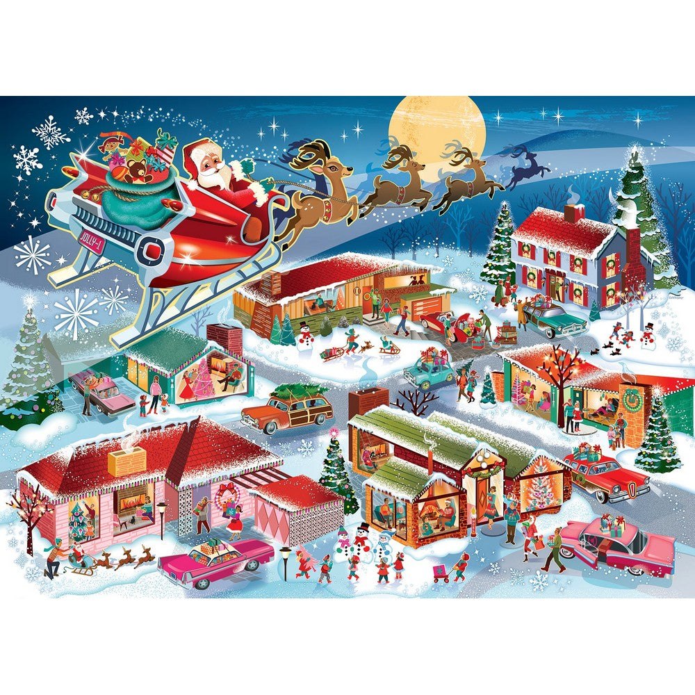 Puzzle - Cobble Hill - Santa's Flyby (Family) 350pc
