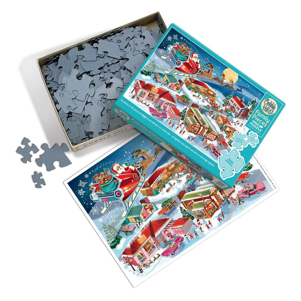 Puzzle - Cobble Hill - Santa's Flyby (Family) 350pc