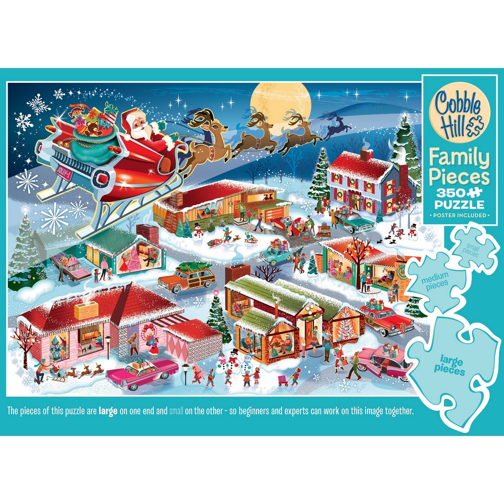 Puzzle - Cobble Hill - Santa's Flyby (Family) 350pc