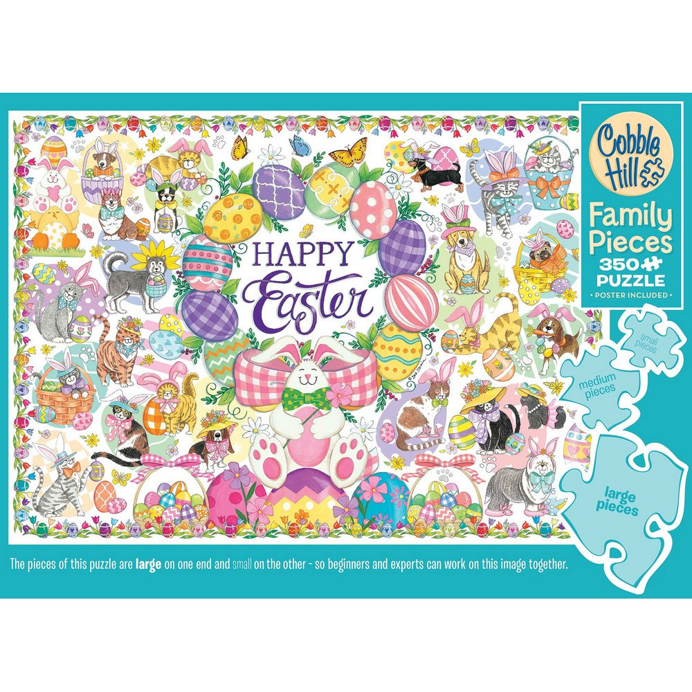 Puzzle - Cobble Hill - Happy Easter (Family) 350pc