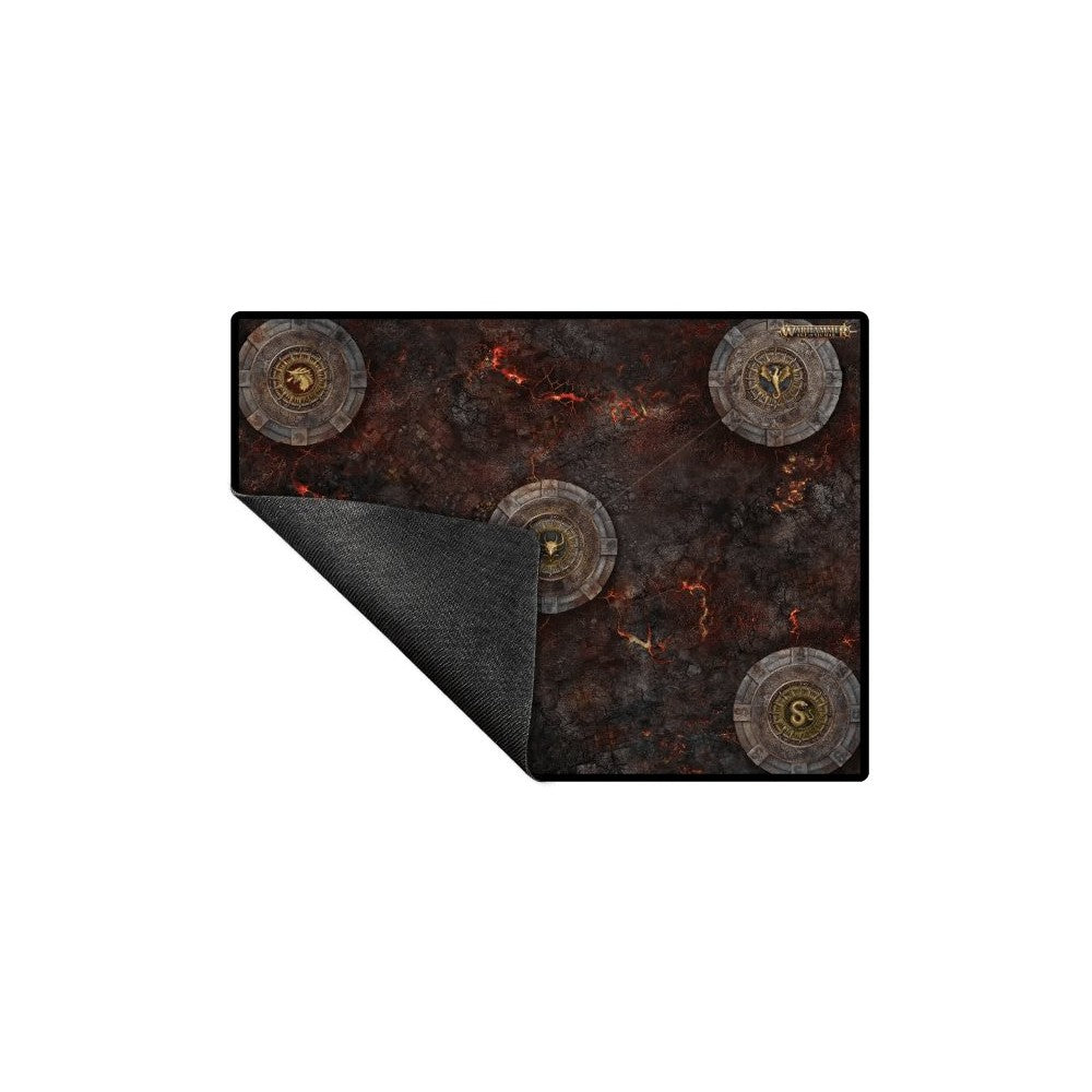 Ultra Pro: UP16983 Spearhead: Fire & Jade A Battle Mat for Warhammer: Age of Sigmar