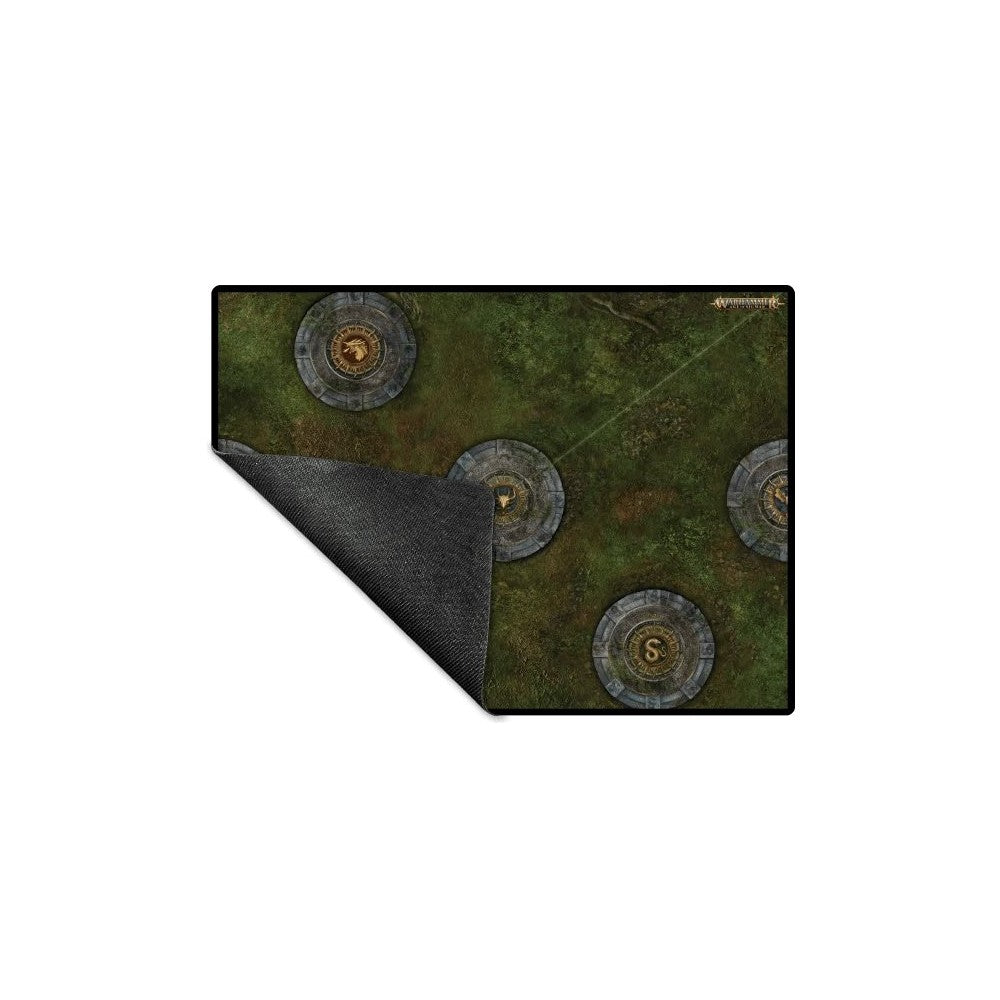 Ultra Pro: UP16984 Spearhead: Fire & Jade B Battle Mat for Warhammer Age of Sigmar