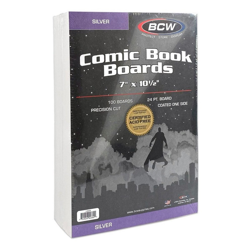 BCW - Comic Boards - Silver Backing Boards - 7 X 10 1/2