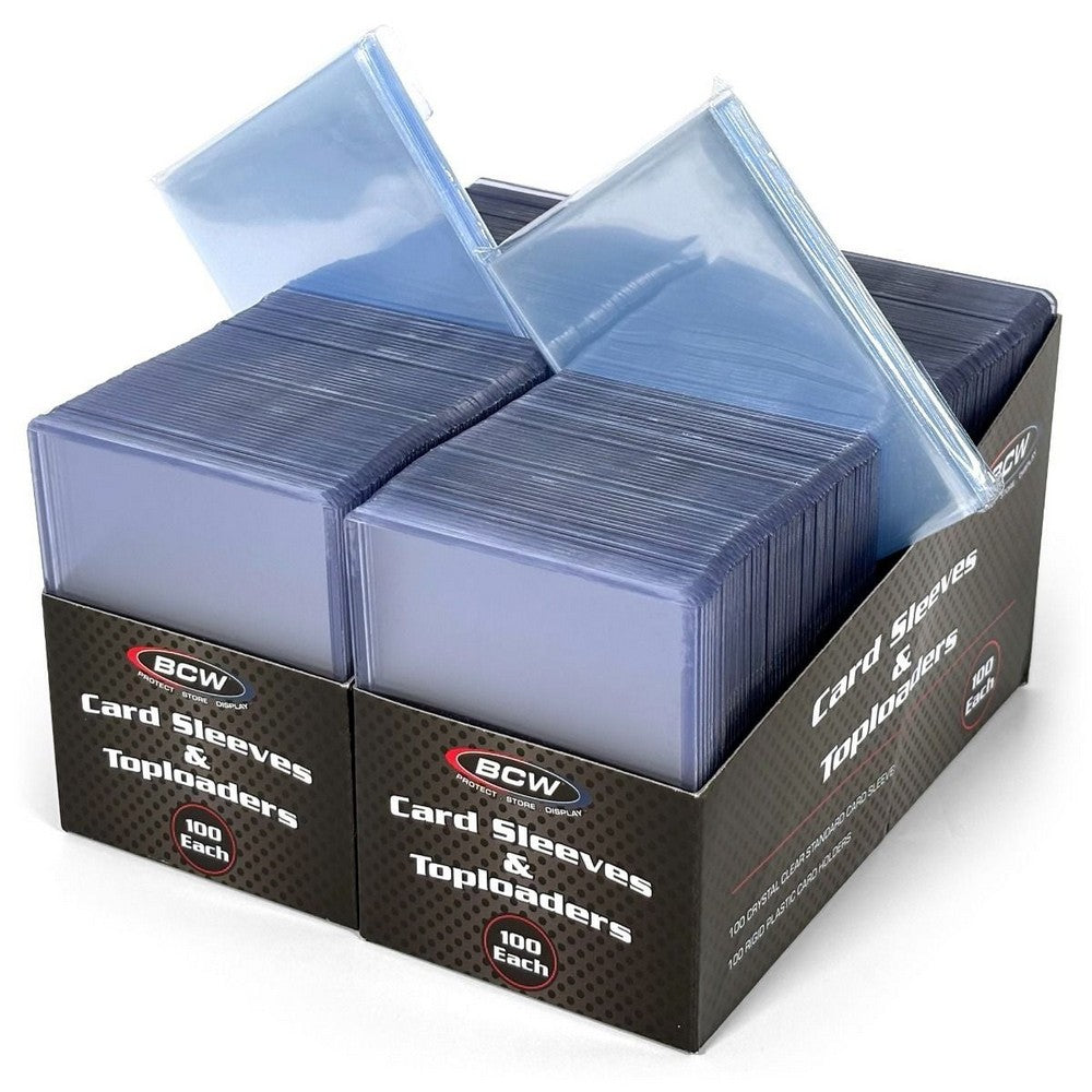 BCW - Card Sleeves - 2 5/8 X 3 5/8 + Toploader - 3 X 4