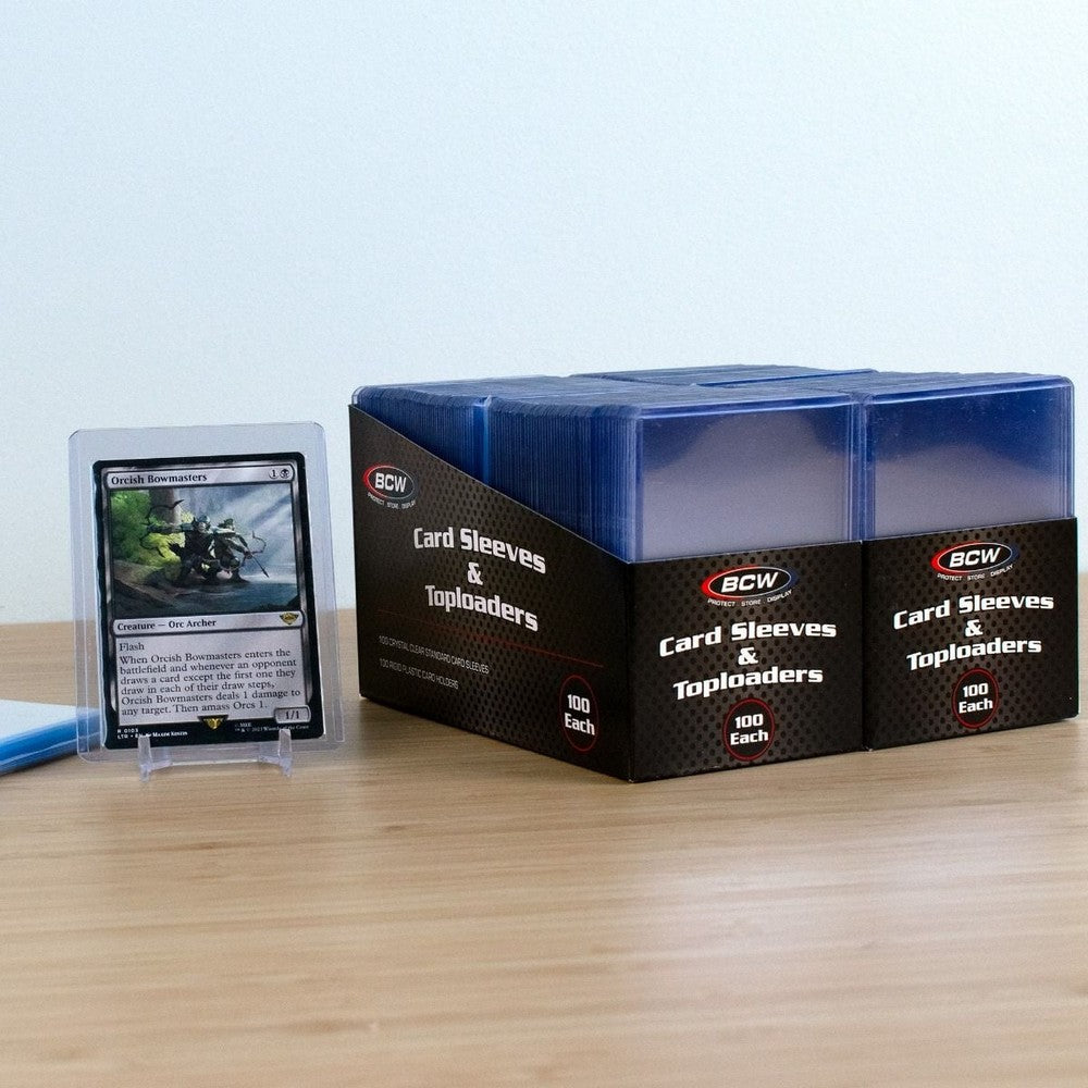 BCW - Card Sleeves - 2 5/8 X 3 5/8 + Toploader - 3 X 4