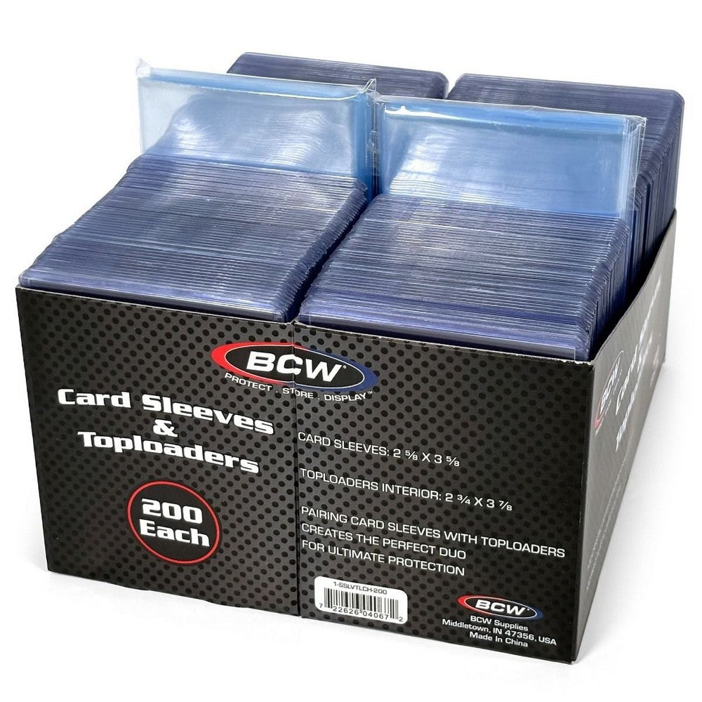 BCW - Card Sleeves - 2 5/8 X 3 5/8 + Toploader - 3 X 4