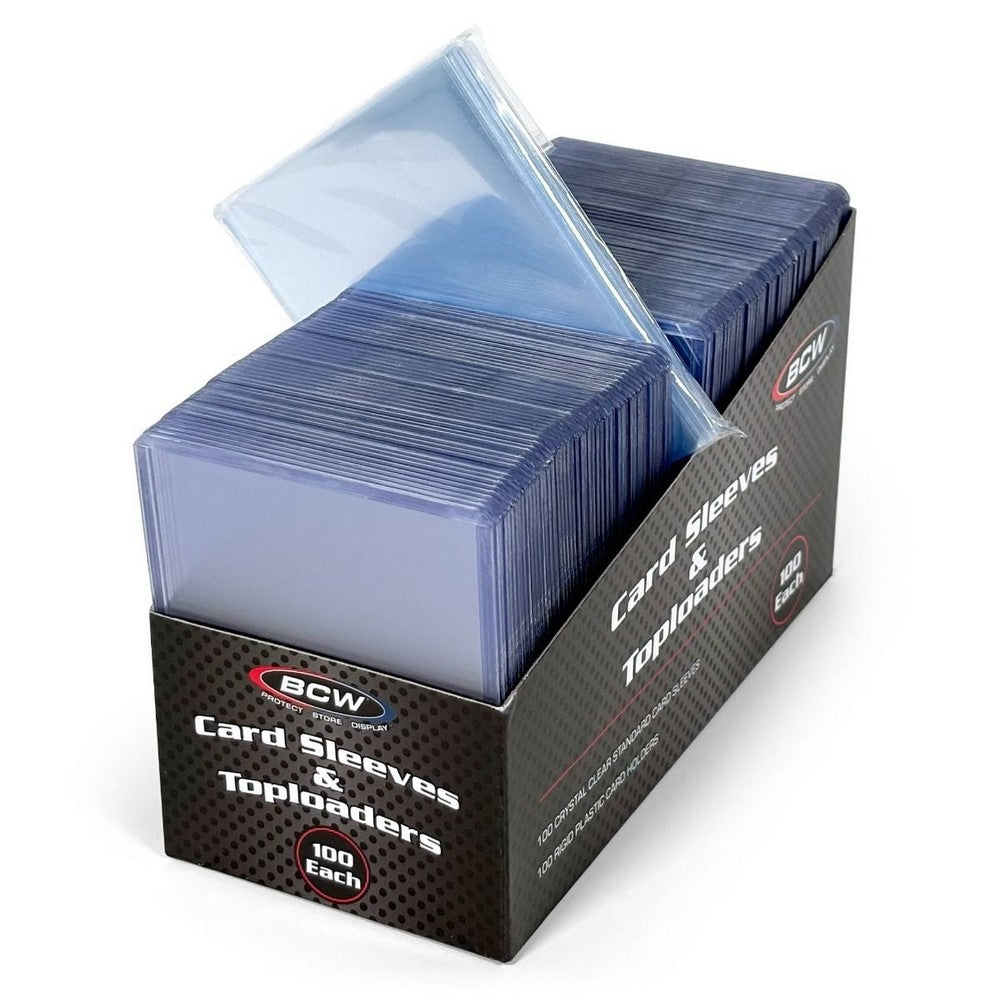 BCW - Card Sleeves - 2 5/8 X 3 5/8 + Toploader - 3 X 4
