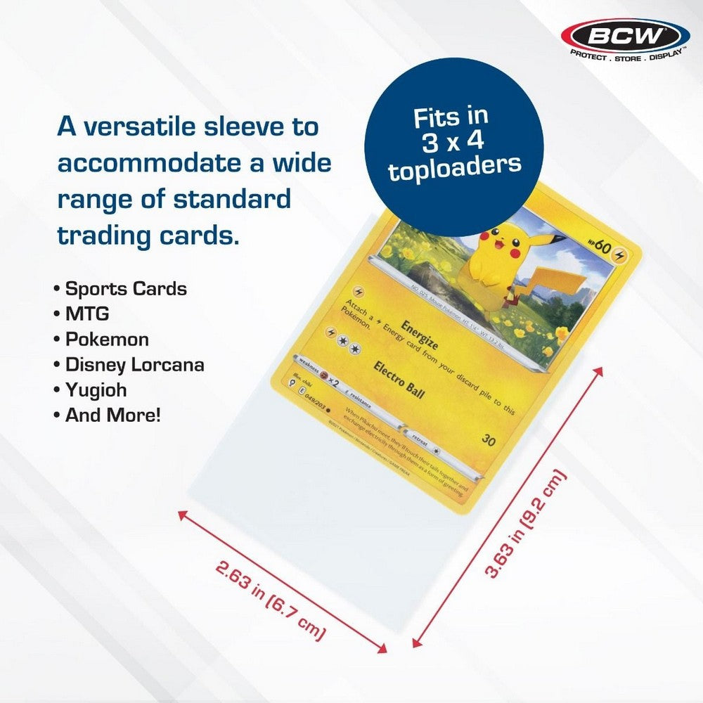 BCW - Card Sleeves - 2 5/8 X 3 5/8