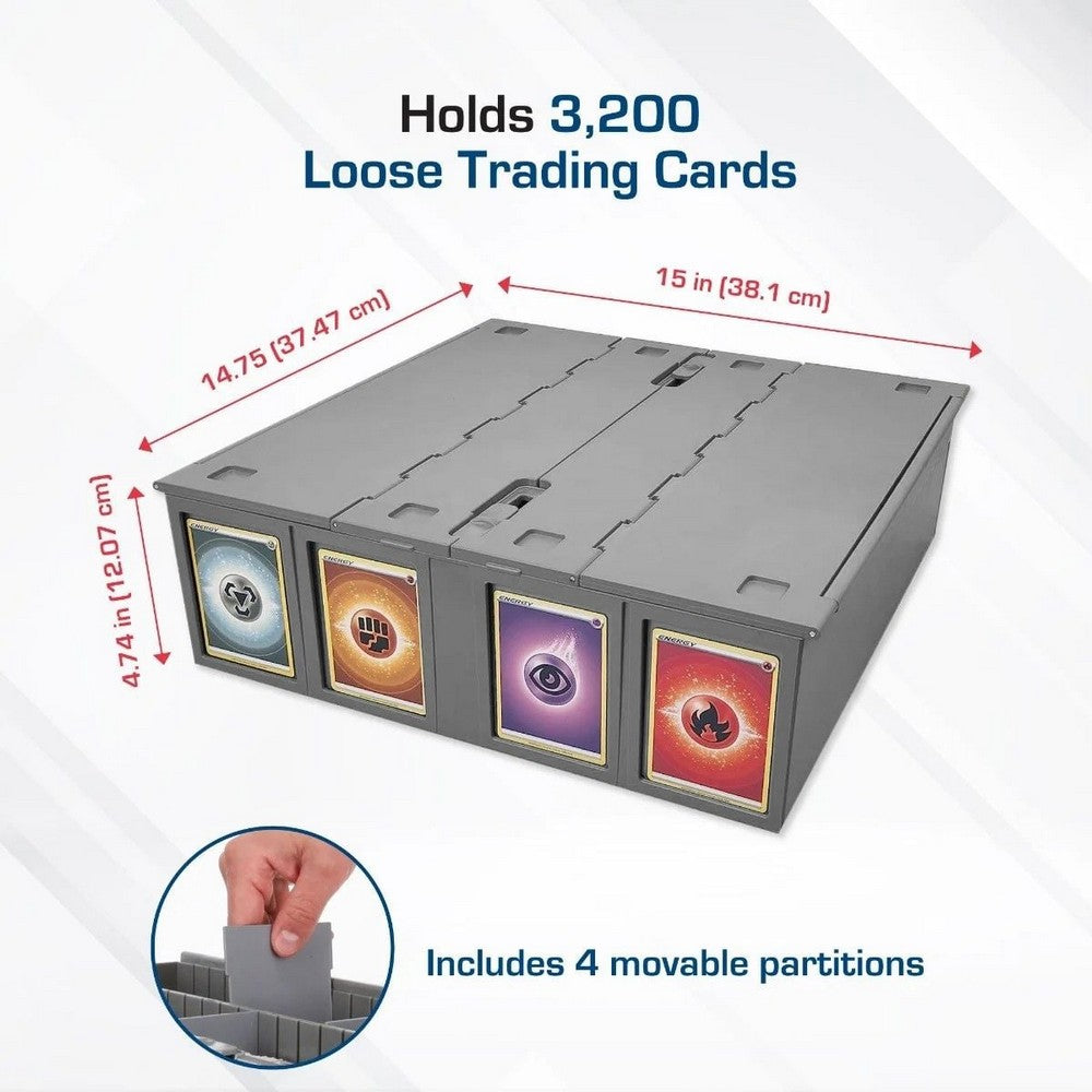 BCW - Catalog & Bins - Collectible Card Bin - 3200 - Gray